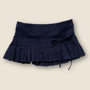 Edikted Navy Pleated Mini Skort – Size S Y2K Preppy